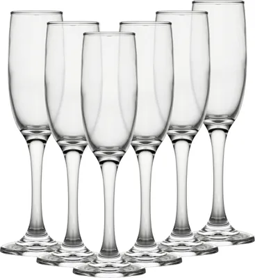 Produktbild von ECHTWERK Sekt-/Champagnerkelche 6er Set, 170 ml, spülmaschinenfest, stabil, elegantes Design
