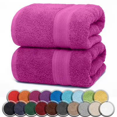 Produktbild von NatureMark 2er Pack SAUNATÜCHER/BADETÜCHER – 80x200cm – Sauna-H