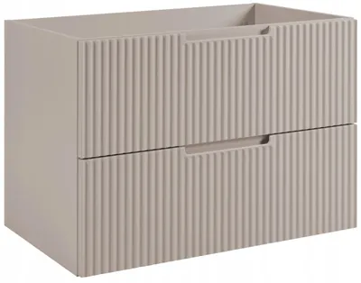 Produktbild von RODAN | Hänge Badschrank - 80 cm - Beige - Elegante MDF Fronten - Hängeschrank mit Schubladen - Badmöbel - Badmobel Holz