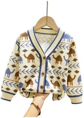 Productafbeelding van Currero Cardigan jongens Beige 4-5Y