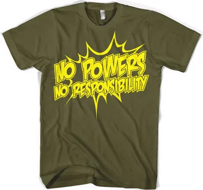 Produktbild von No Powers - No Responsibility T-Shirt - XX-Large - Olive