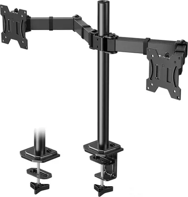 Obrázok produktu pre Držiak na monitor 2 monitory 13-30 palcov Nastaviteľná výška Otočný náklon 10 kg Rameno