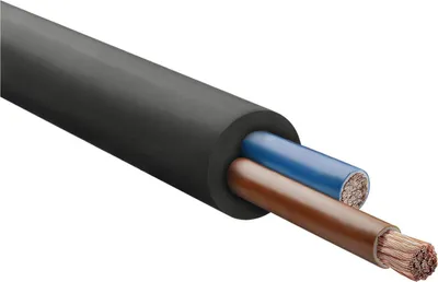 Immagine prodotto di CAVO HELU H07RN-F LS0H 2X4mm² AWG12 Cavo con guaina in gomma AD 11,8mm - 13,4mm Tensione nominale Uo/U 450V/750V - 1 metro