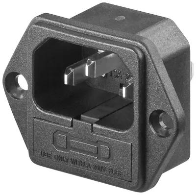 Produktbild von AC-Einbaustecker mit Sicherungshalter, (\* mm²)