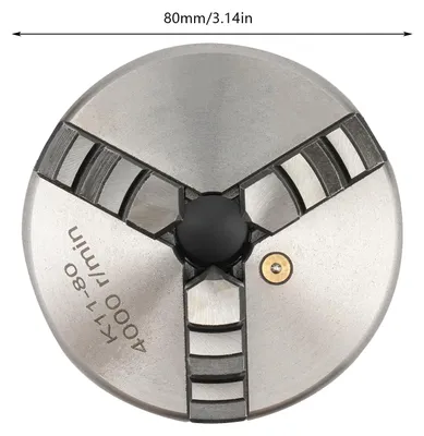Produktbild von Selbstzentrierendes Drehfutter - 3-Backenfutter - 80 mm - Universal - Manuell - Für CNC, Fräsen, Bohren und Bearbeitungszentren