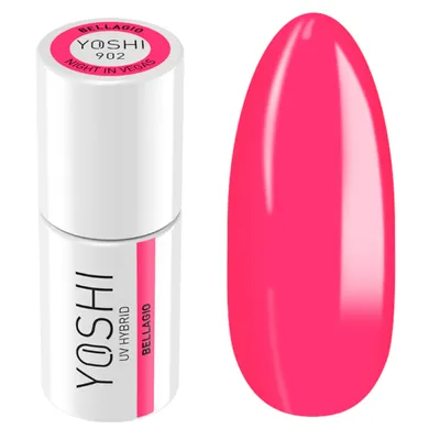 Produktbild von Yoshi | Yoshi Hybridlack 902 Bellagio - Neon Pink - 6 Ml - Uv Hybrid Nagellack - Kollektion Night In Vegas