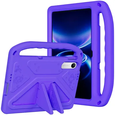 Produktbild von Hülle für Xiaomi Redmi Pad 2 9.7 2026 9,7", Leichte Stoßfeste Eva Kinder Schutzhülle mit Griff und Faltbarem Ständer Lila
