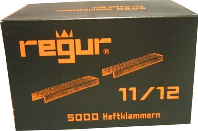 Produktbild von Flachdrahtklammer Typ 1111/12 mm verzinkt VE=5000 Stück.