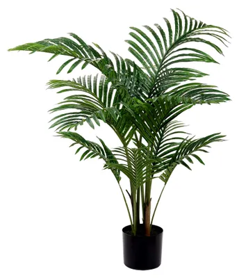 Produktbild von Künstliche Palme Kunstpflanze Groß 110 cm für Wohnzimmer Balkon Schlafzimmer Büro