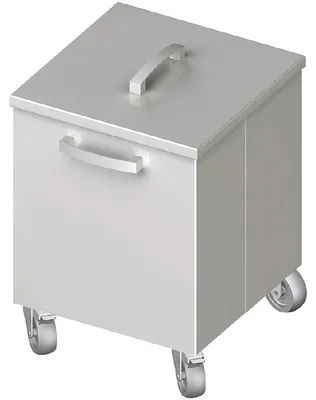 Imagen del producto de Contenedor de residuos móvil, de 350x350x500 mm, soldado