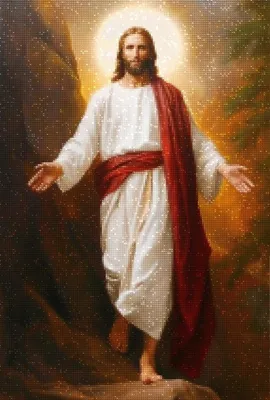 Produktbild von Diamantstickerei Jesus der Erlöser 45x65 cm