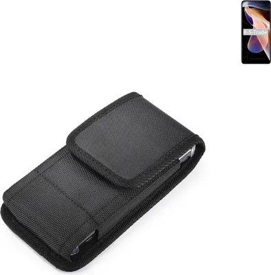 Produktbild von Holster Gürteltasche kompatibel mit Xiaomi Redmi Note 11 Pro Holster Gürtel Tasche wasserabweisend Handy Hülle Schutz Hülle Outdoor schwarz