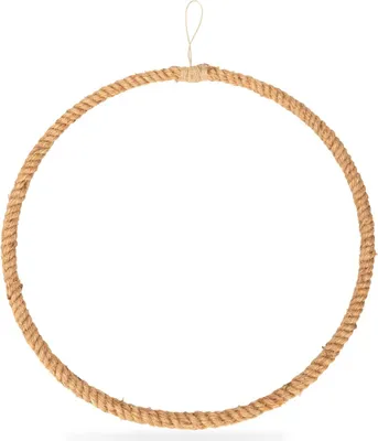 Produktbild von Metallring umwickelt mit Jute wählbar in den Größen 25 | 35 |  40cm  , Größe:Ø 50 cm