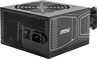 Produktbild von MSI MAG A850GN PCIE5, 850 W, 100 - 240 V, 47 - 63 Hz, Aktiv, 110 W, 846 W