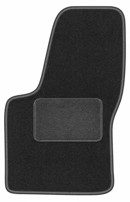 Productafbeelding van Velours bestuurdersmat voor Fiat Seicento 1998-2010 (hatchback) – grafiet, op maat – Wielganizator LUX