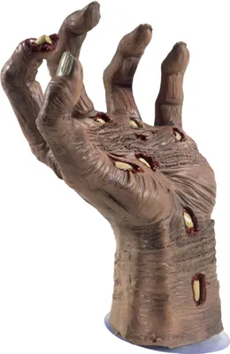 Produktbild von Verweste Zombie-Hand Deko-Figur Halloween-Partydeko braun-beige-rot -