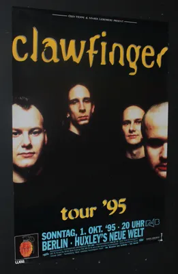 Obrázok produktu pre Clawfinger - Berlín 1995 - Plagát - 59x84 cm