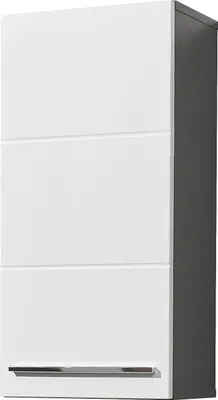 Image de Hängeschrank >Gloss< in Weiß-Anthrazit - 34x70x23 (BxHxT)