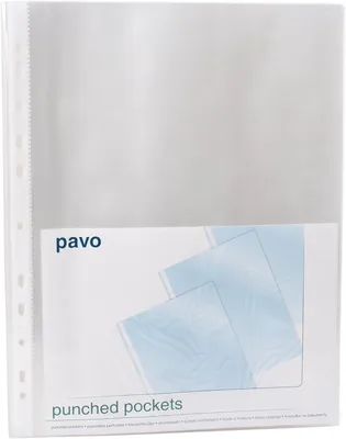 Produktbild von pavo Prospekthülle DIN A4 PP 0,08 mm glasklar 100 Stück