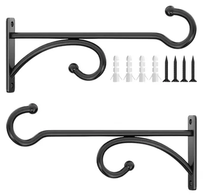 Produktbild von Solidchoice – Metallische Pflanzkästen zur Wandmontage – Set mit 2 Haken für Innen- und Außenbereich