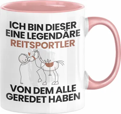 Produktbild von Reitsportler Geschenk Tasse Lustige Geschenkidee Geburtstag für Reitsportler Ich Bin Dieser Legendäre Reitsportler Von Dem Alle Geredet Haben Kaffee-Becher (Rosa)