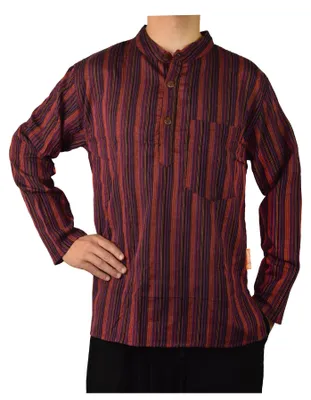 Obrázek produktu pro Simandra Pánská kurta Classic Striped Red, M