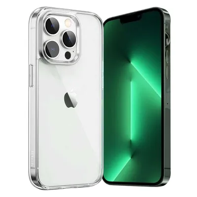 Produktbild von Hülle für iPhone Handyhülle Transparent, durchsichtig Schutzhülle, iPhone Clear Case, Stoßfest, Kratzfest mit Displayschutz – IPhone 13 Pro / Ohne