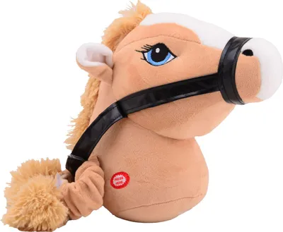 Image de Holly Horse Paardenhoofd Lichtbruin met Elastiek