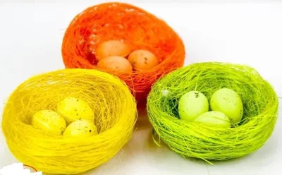 Zdjęcie produktu dla dekoracja wielkanocna  gniazdka a`3 szt 5329  Wie-0236