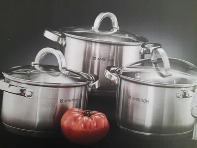 Image de Ambition Altro Set de casseroles en acier inoxydable 6 pièces