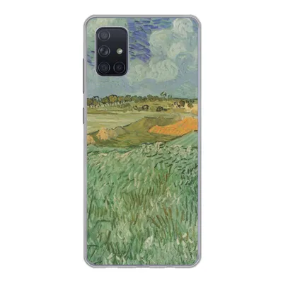 Produktbild von MuchoWow® Handyhülle Schutzhülle Hülle für Samsung Galaxy A71 In der Nähe von Auvers - Vincent van Gogh Silikon Softcase Handy Hülle - Kartenbesitzer