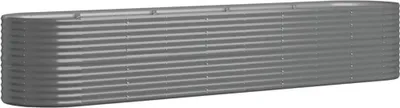 Produktbild von Hochbeet Verzinkter Stahl 368x80x68 cm Grau