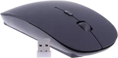 Produktbild von Funkmaus, Slim Mouse, flaches Design, ergonomisch, 2,4 GHz, USB-Empfänger Schnurlose kabellose Maus, 800 DPI, 1200 DPI