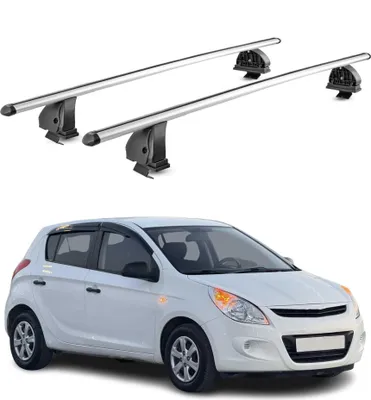 Image de Barres de toit transversales Alu pour Hyundai i20 I 2009-2014 5Portes Gris 2Pcs