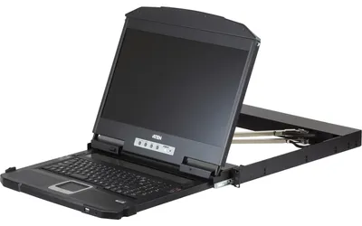 Produktbild von ATEN CL3800NW DE Kurze Dual-Rail 18,5"-LCD-Konsole (USB HDMI DVI VGA) DE-Layout