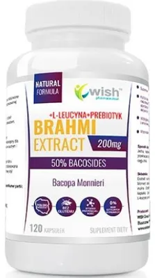 Produktbild von WISH Brahmi Bacopa Monnieri Gedächtnisstress 120 Kapseln