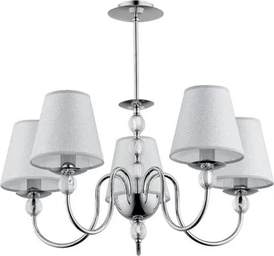 Obrázek produktu pro Lustr EMMANUELLE, chromovaný, 5xE14x10W, kov, rozměry: 54x57x57 cm, Alfa