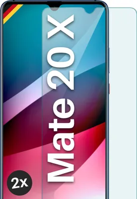 Produktbild von SCHUTZFOLIE FÜR HUAWEI MATE 20 X - ECHTGLAS, Stückzahl:2er Set