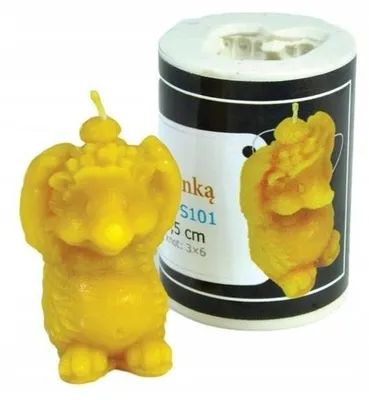 Produktbild von Łysoń Silikonform Igel mit Marienkäfer 5,5cm Bastelform