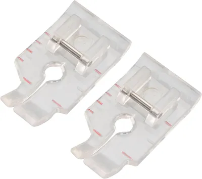 Obrázok produktu pre Quiltovací pätka 1/4", priehľadná, sada 2 kusy, pre presné rovné švy