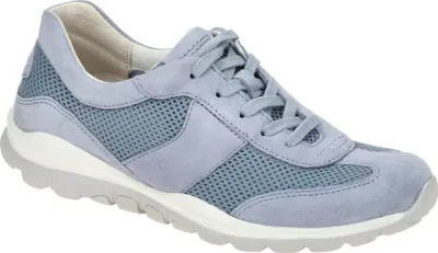 Zdjęcie produktu dla Gabor ROLLINGSOFT buty damskie - wygodne sznurowane buty sportowe niebieskie rekreacyjne NOWOŚĆ