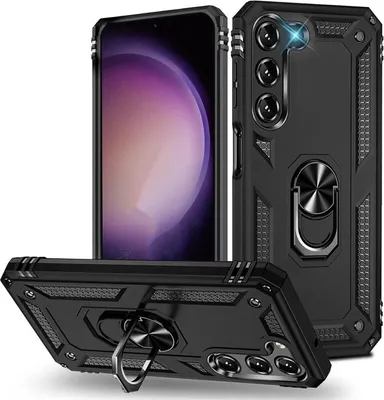 Zdjęcie produktu dla Etui na telefon komórkowy Armor Shield do Samsung Galaxy S23, pokrowiec Ultra Hybrid Case, czarny