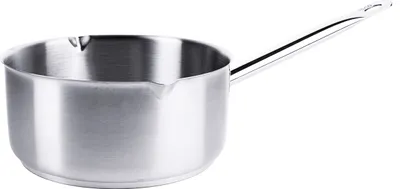 Produktbild von Stielkasserolle, flach, mit Ausguss, Edelstahl 18/10, 1,5-2,5 Liter wählbar : 5 Liter Variante: 5 Liter
