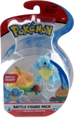 Produktbild von Pokémon Battle Figuren Wave 9 (5 bis 8 cm) Schiggy + Schlapfel