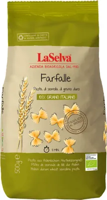 Produktbild von Pasta - Farfalle hell Hartweizengrieß 500g