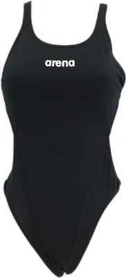Produktbild von Arena Badeanzug Damen Kleidung Team Swimsuit Solid Schwarz Weiss Sportliches Design