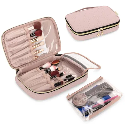 Produktbild von Make-up Tasche Organizer mit 14 Fächern und Transparenter Tasche