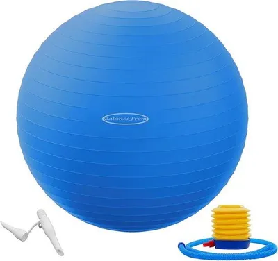 Produktbild von Famanu Yoga- und Fitnessball Anti-Burst mit rutschfester Oberfläche - inkl. schneller Pumpe