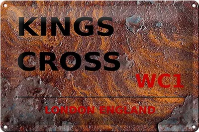 Produktbild von Blechschild London 30x20cm England Kings Cross WC1