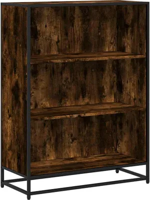 Immagine prodotto di vidaXL Libreria in rovere fumé 80,5x35x107,5 cm Materiale a base di legno